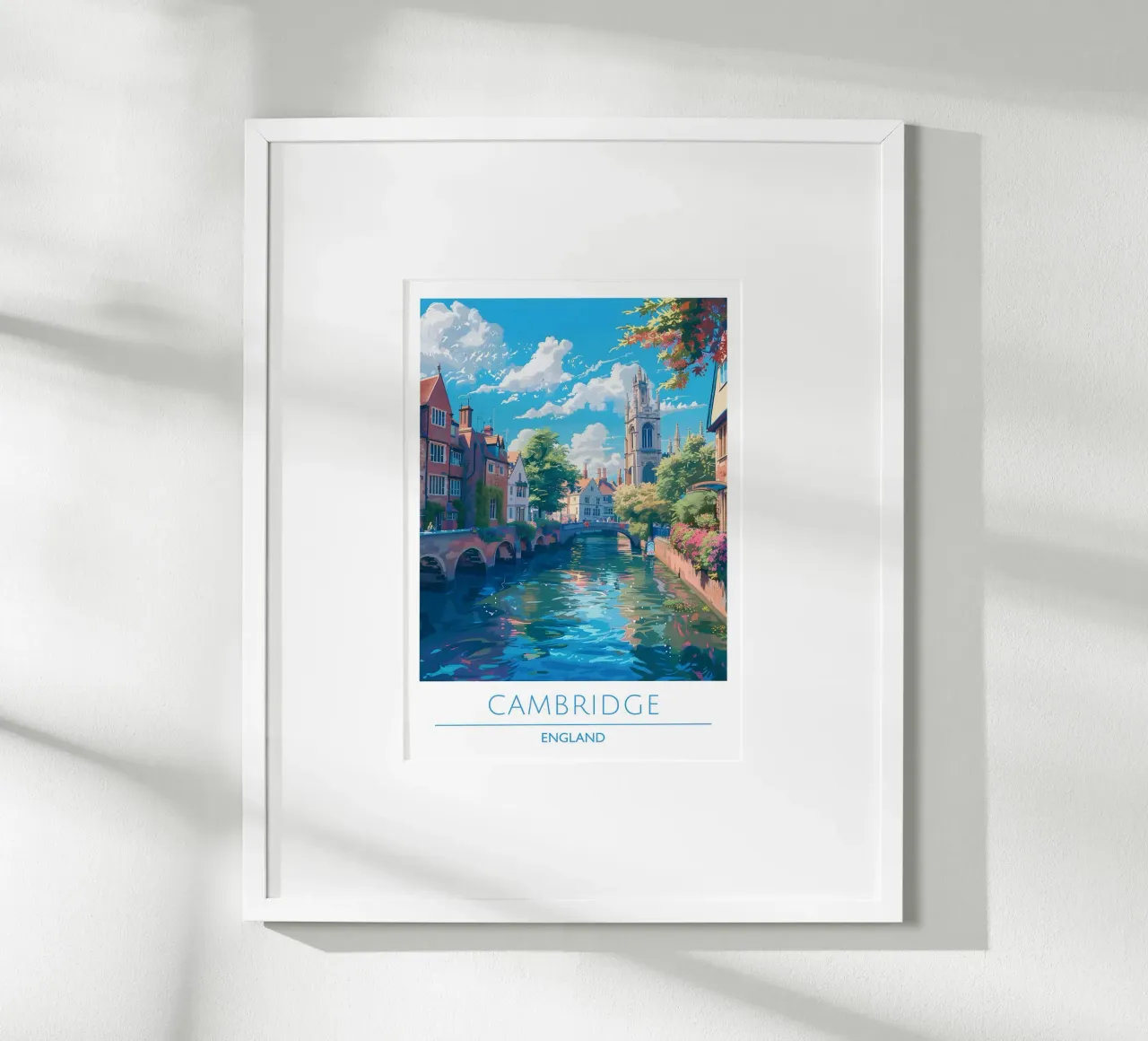 Ciò che pensi di creare - Stampa aura pastello sfumata poster con telaio in legno da homdeco