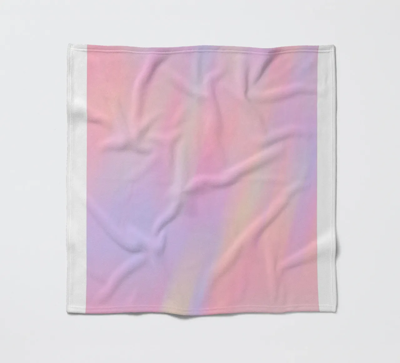 What You Think You Create - Pastel Aura Gradient Print fleece blanket by homdeco