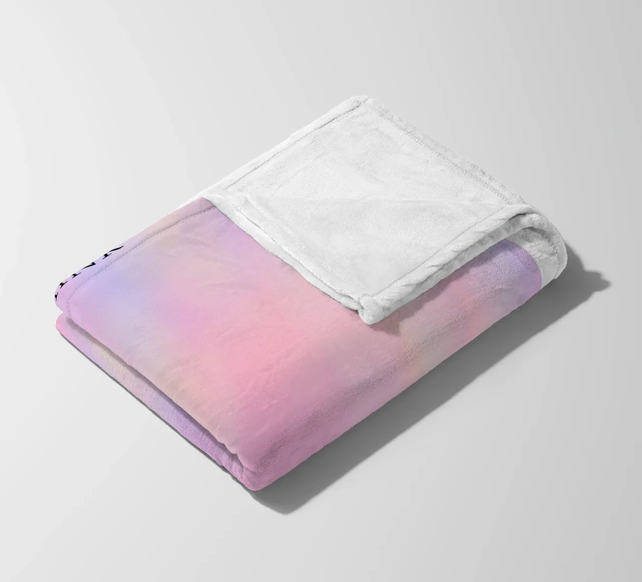 What You Think You Create - Pastel Aura Gradient Print fleece blanket by homdeco