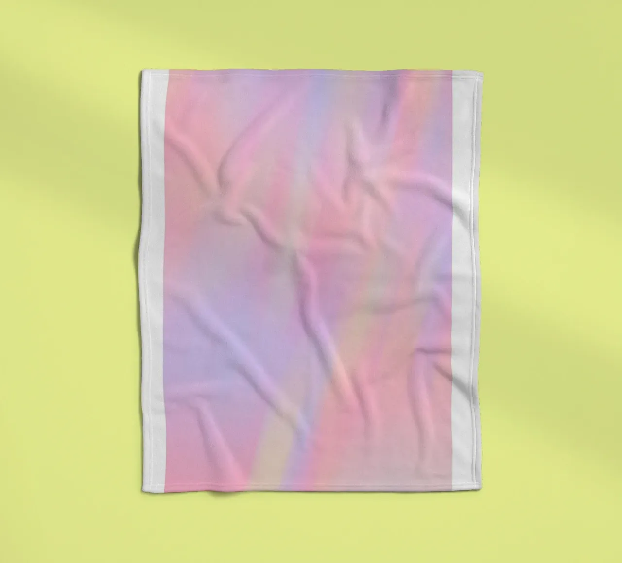 What You Think You Create - Pastel Aura Gradient Print fleece blanket by homdeco