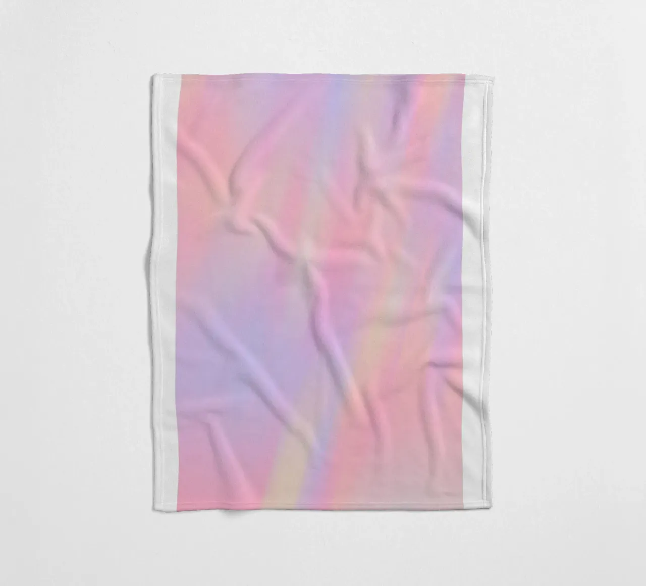 What You Think You Create - Pastel Aura Gradient Print fleece blanket by homdeco