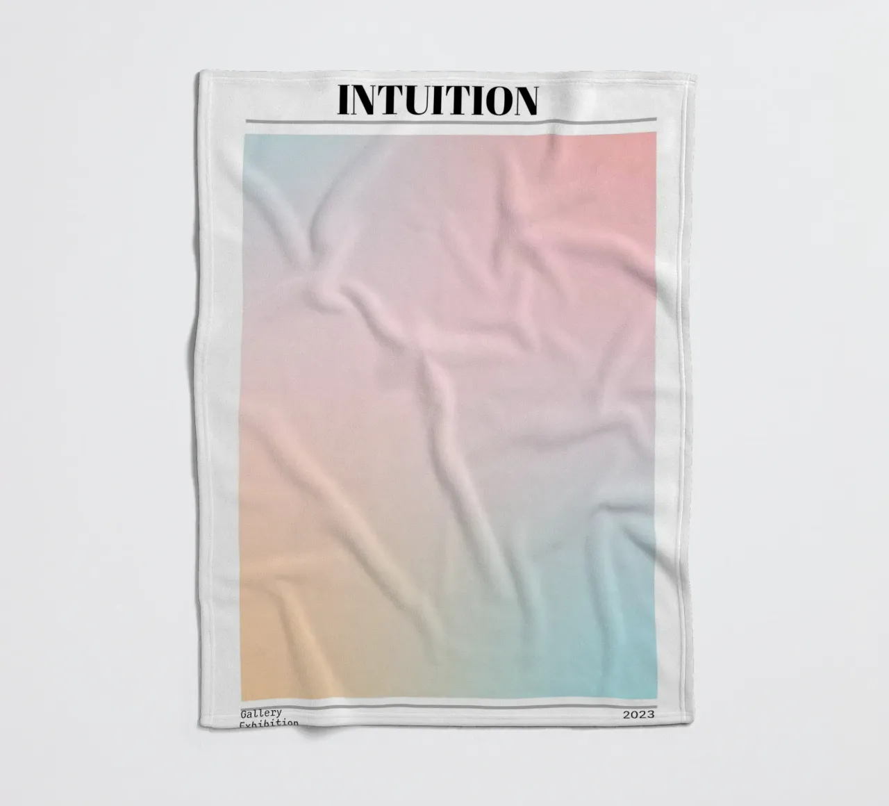 Intuition Aura Gradient Print - Mostra in galleria coperta in pile da homdeco