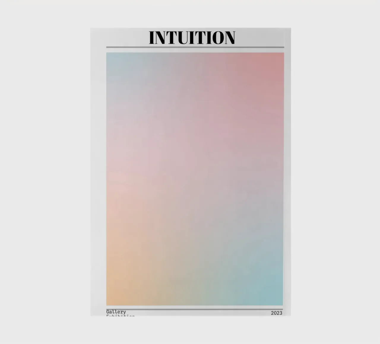 Intuition Aura Gradient Print - Gallery Exhibition notebook by homdeco