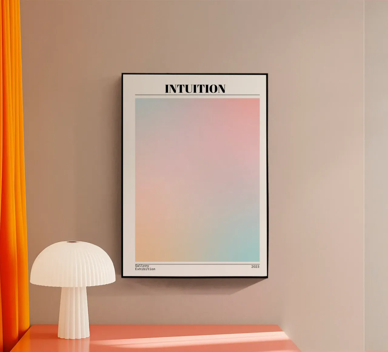 Intuition Aura Gradient Print - Mostra in galleria plexiglass da homdeco