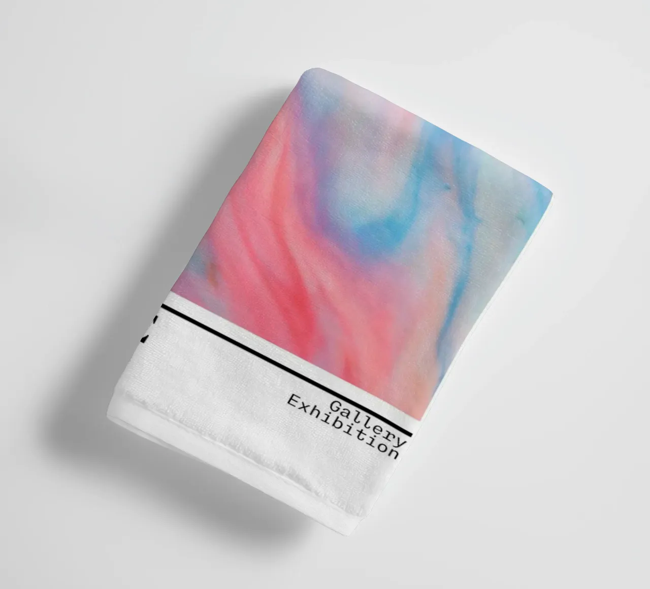 Abundance Marble Swirl Retro Gallery Print towel by homdeco