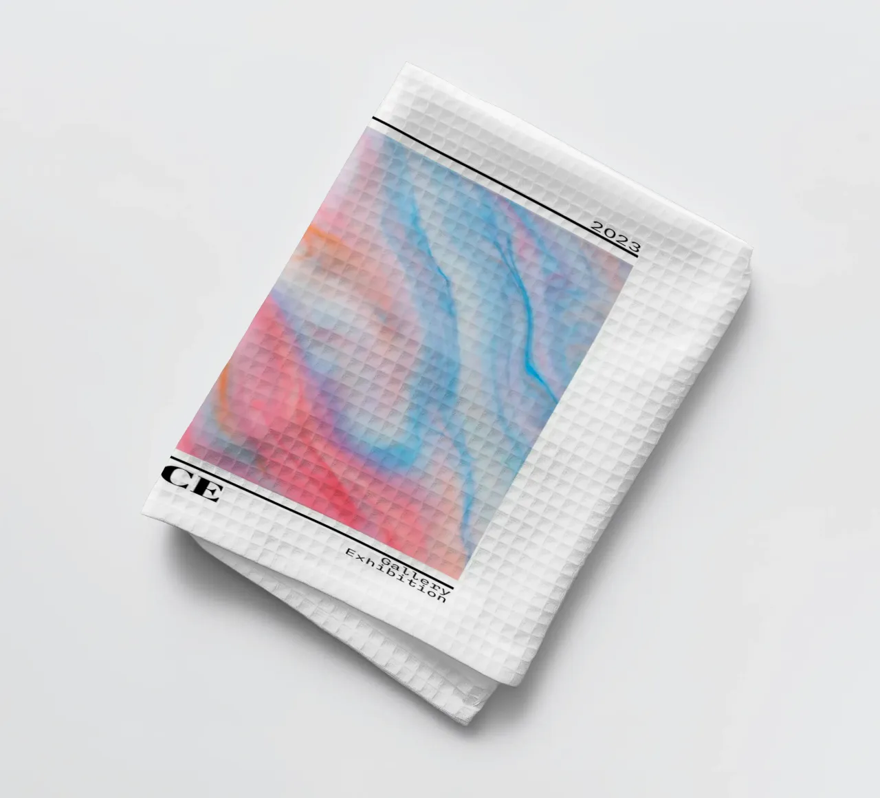 Abundance Marble Swirl Retro Gallery Print torchon de homdeco