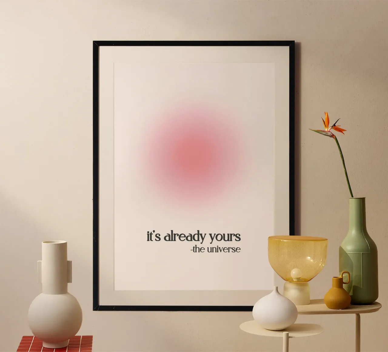 It's Already Yours Aura Print - Universe Manifestation hahnemühle by homdeco