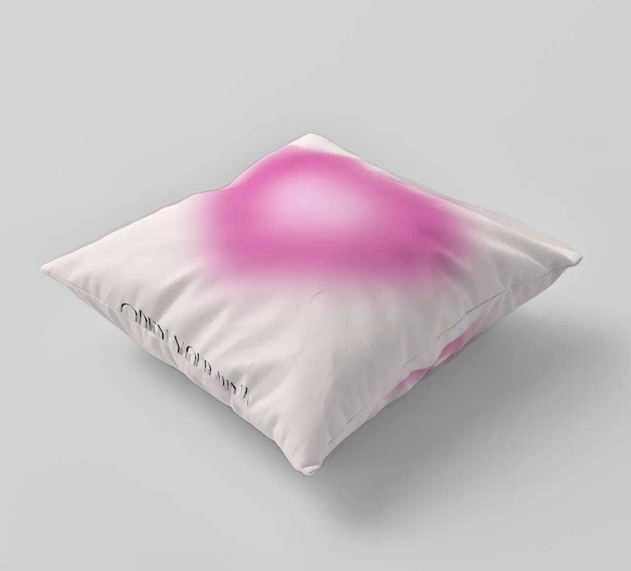 Mind Open Your Mind Pink Heart Aura Print coussin de homdeco