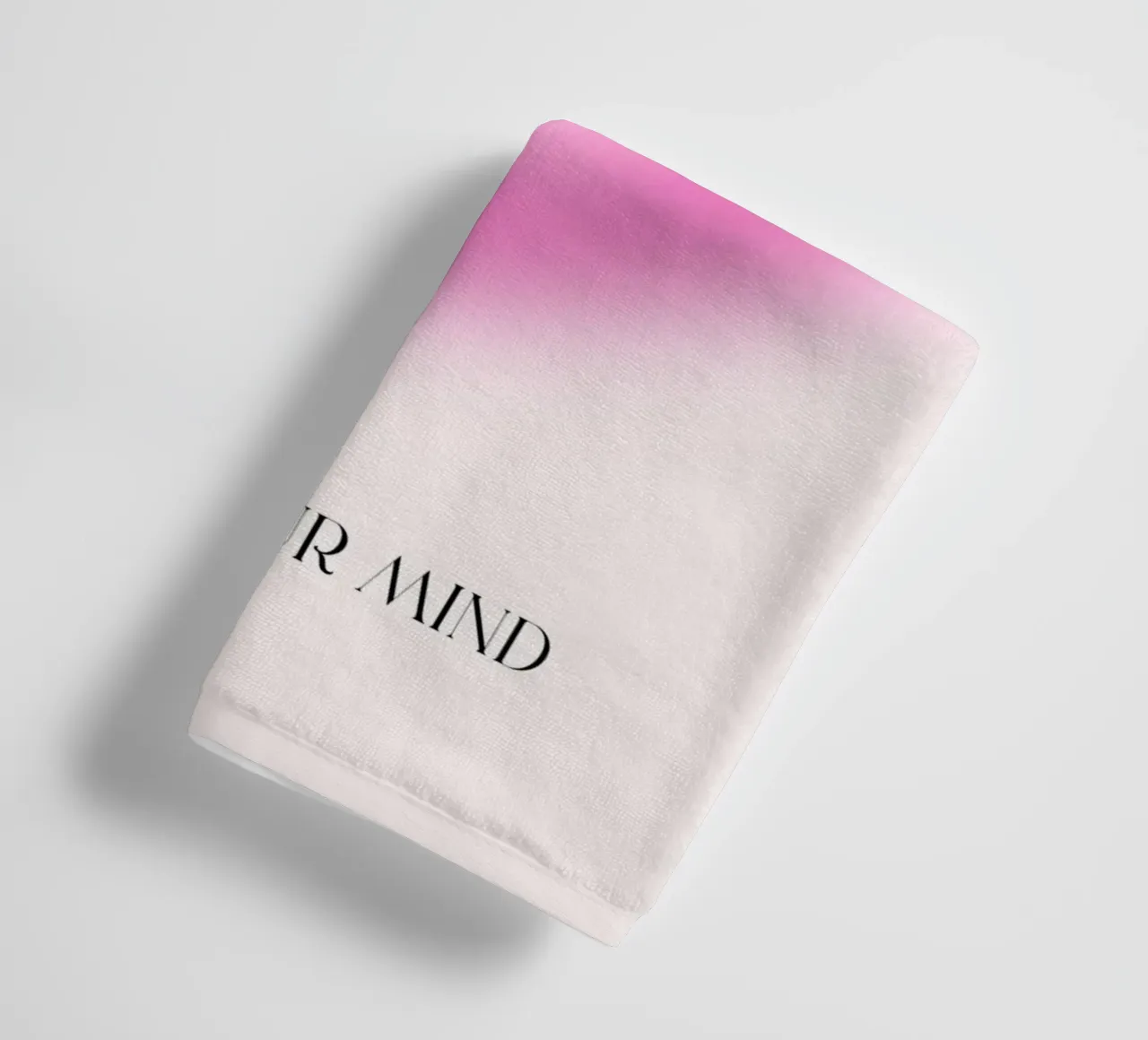 Mind Open Your Mind Pink Heart Aura Print towel by homdeco