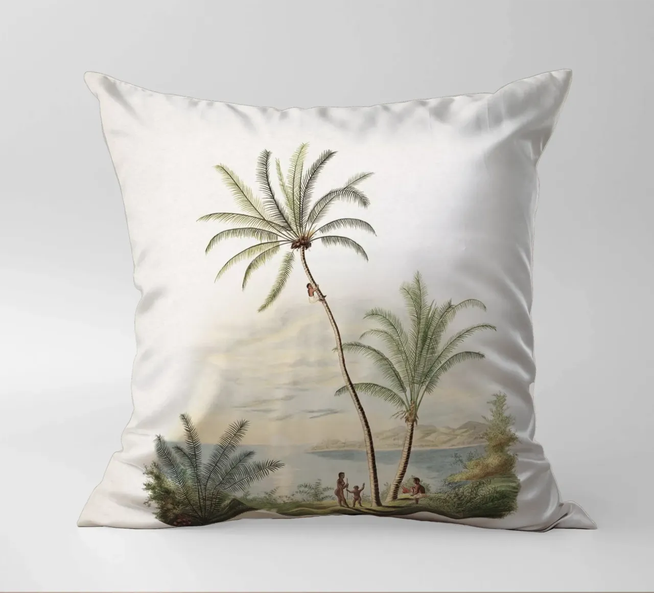 Vintage Martius 2 Cocos Nucifera cuscino da Vintage Print Collection