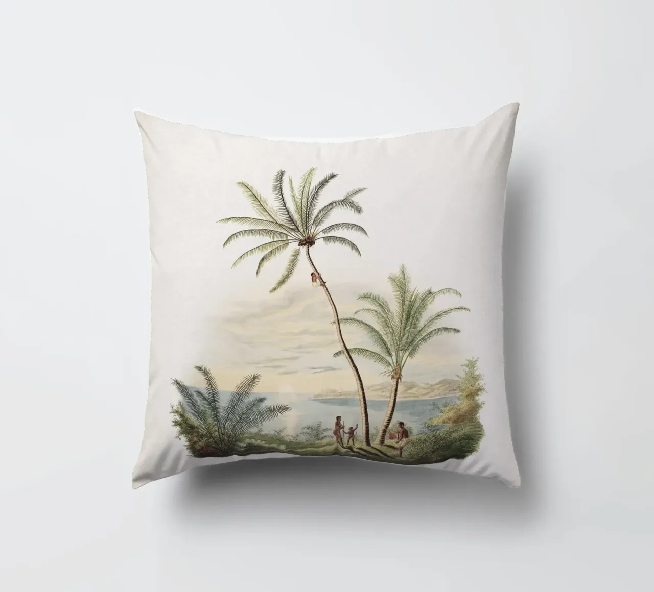 Vintage Martius 2 Cocos Nucifera cuscino da Vintage Print Collection