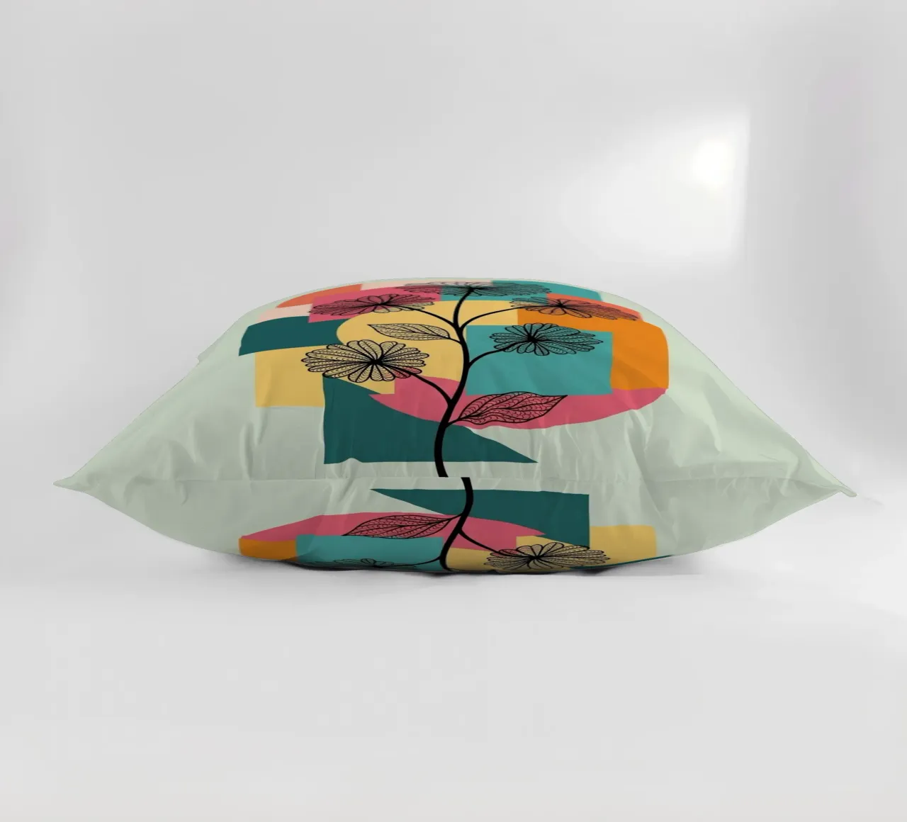 Floral bauhaus #086: Joyful Geometry cuscino da Zen Design