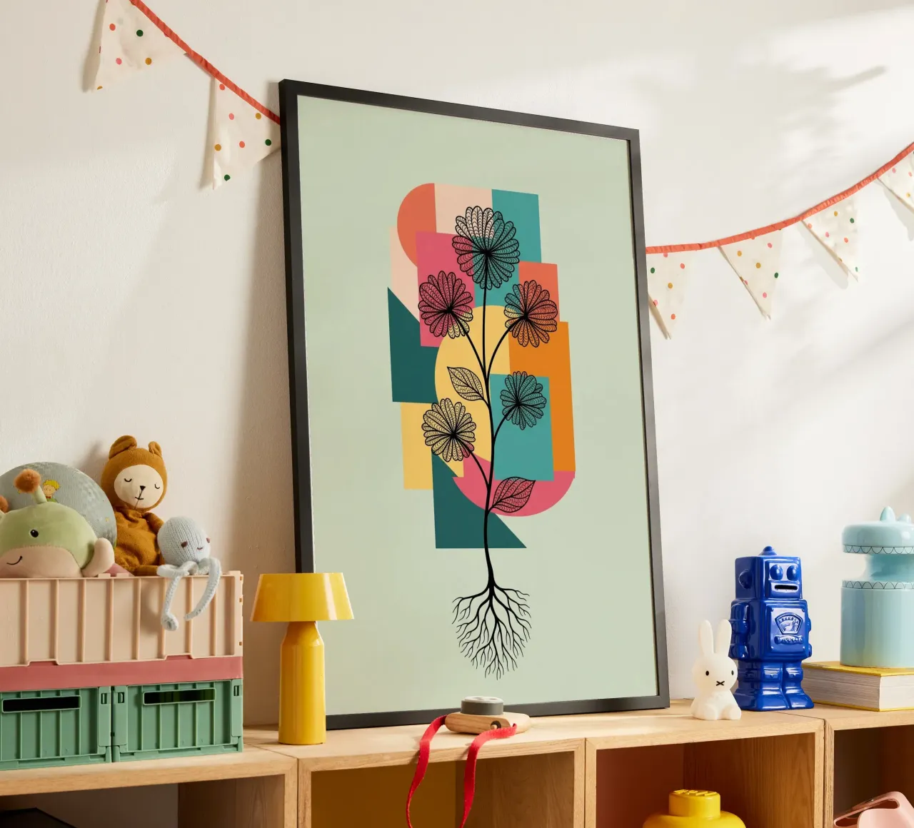 Floral bauhaus #086: Joyful Geometry carta hahnemühle da Zen Design
