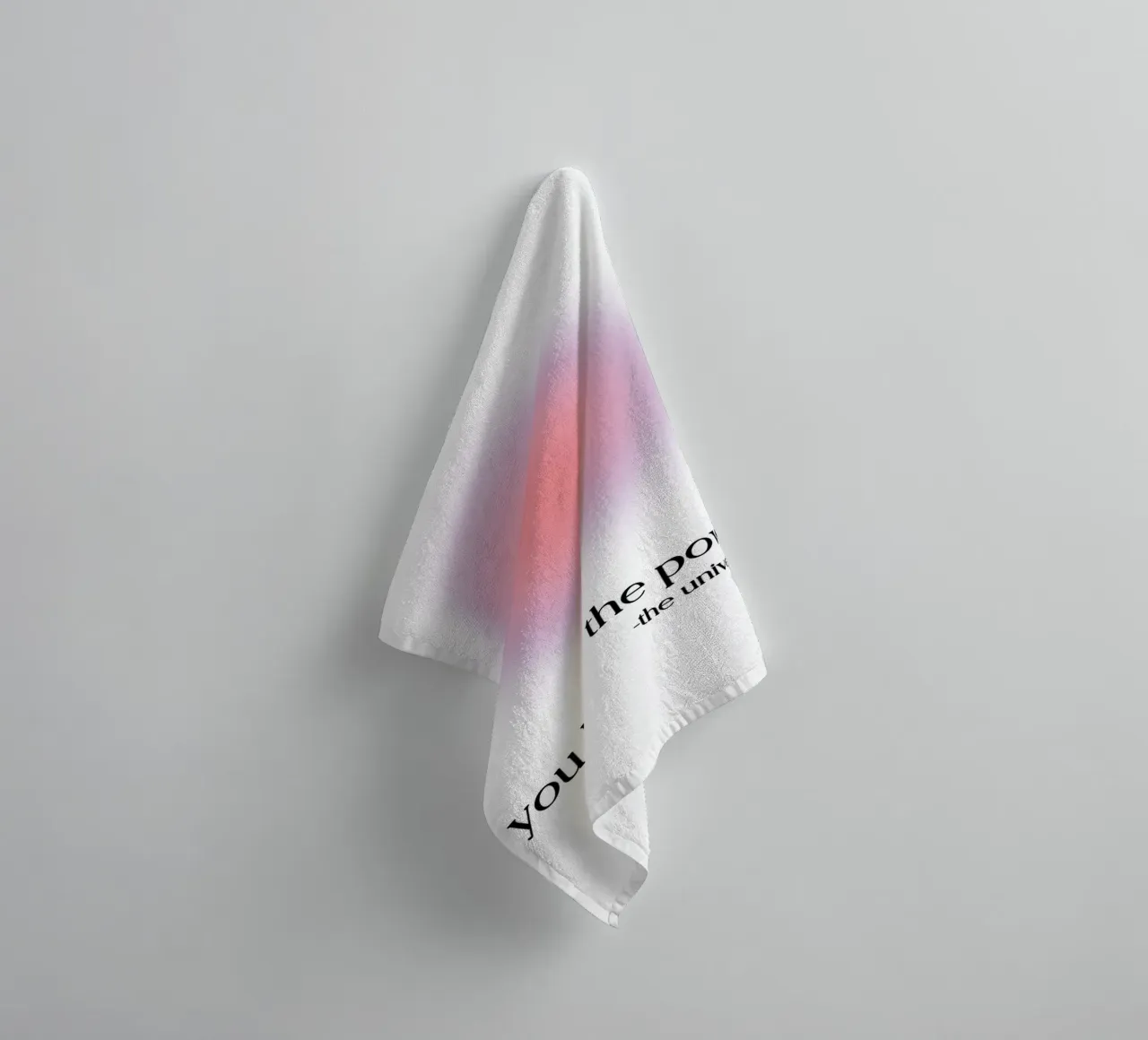 You Have The Power Aura Print - Universe Manifestation towel by homdeco