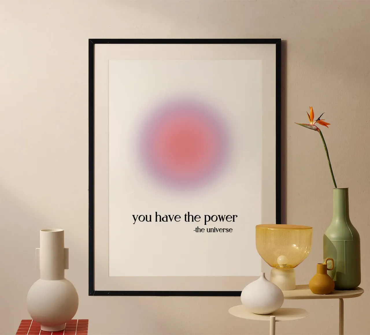 You Have The Power Aura Print - Universe Manifestation hahnemühle by homdeco