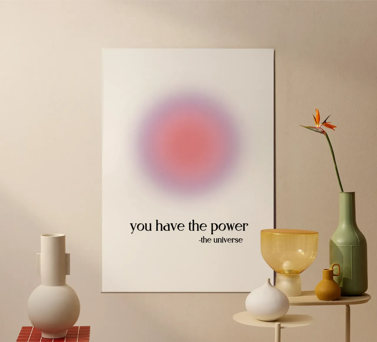 You Have The Power Aura Print - Universe Manifestation hahnemühle by homdeco