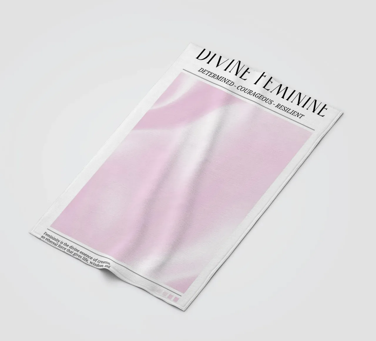 Divino Femminile Determinato Coraggioso Resiliente Arte coperta in pile da homdeco