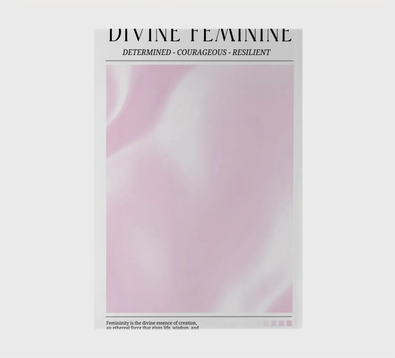 Divine Feminine Determined Courageous Resilient Art notebook by homdeco