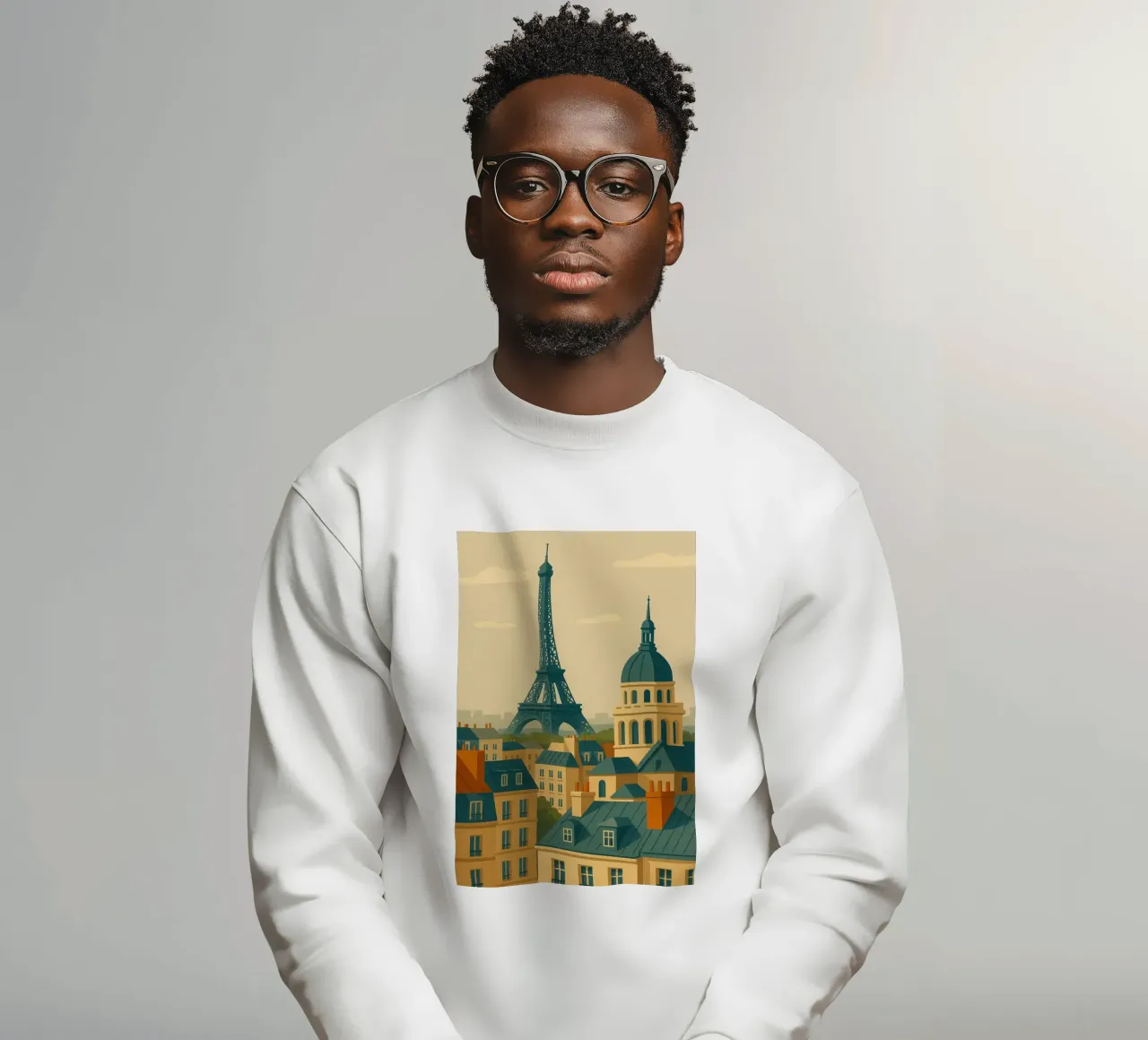 Paris à contrejour sweat de JETLAG | affiches voyage