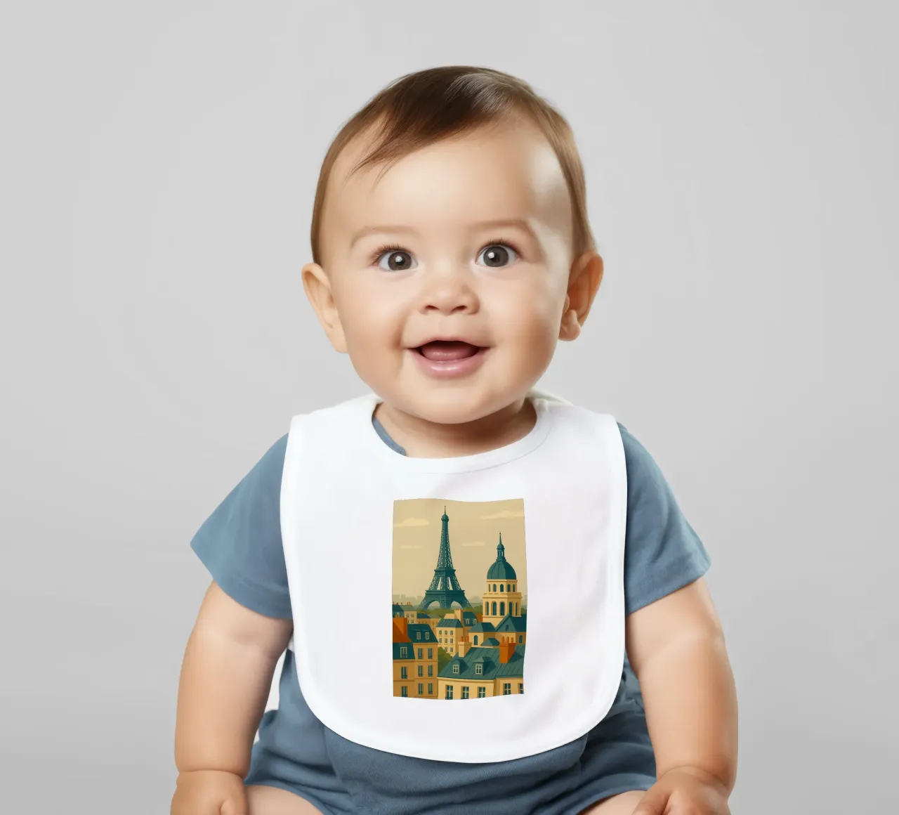 París a contraluz babero de JETLAG | affiches voyage