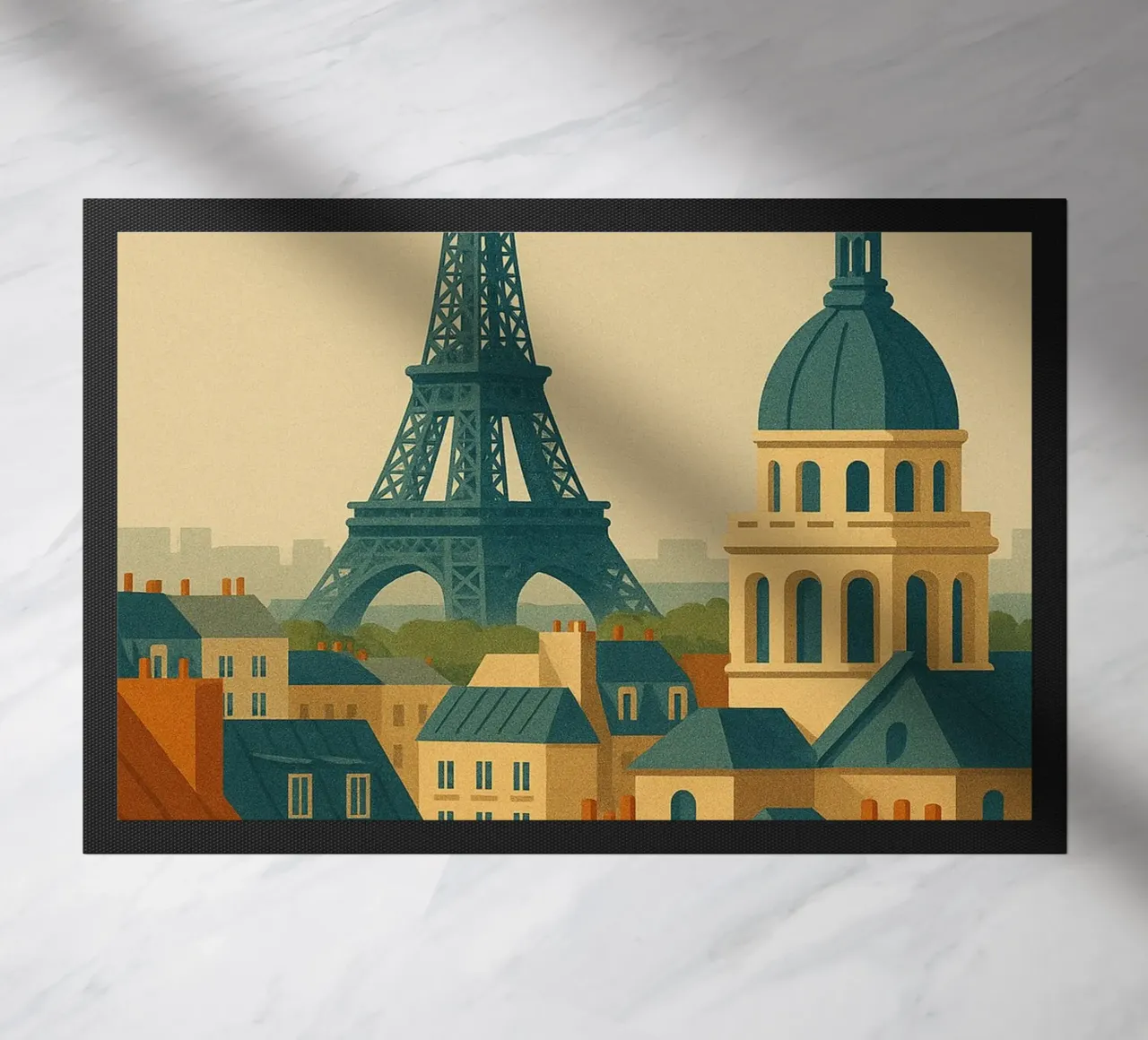 París a contraluz felpudo de JETLAG | affiches voyage