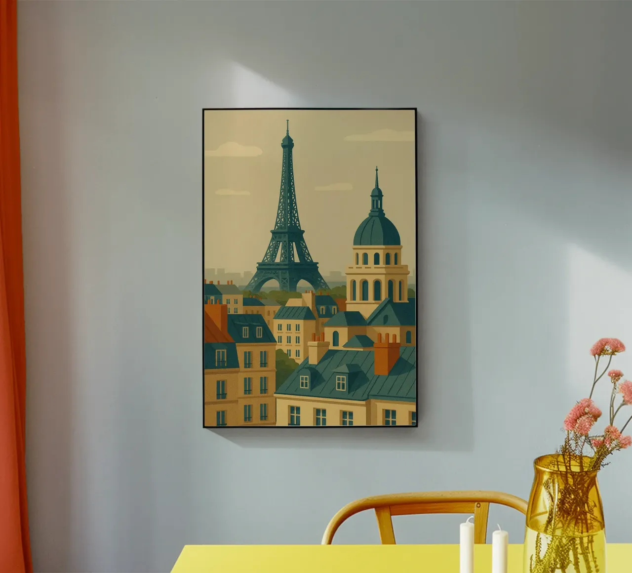 Parigi in controluce plexiglass da JETLAG | affiches voyage