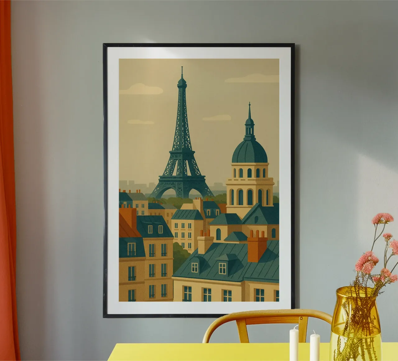 Parigi in controluce carta hahnemühle da JETLAG | affiches voyage