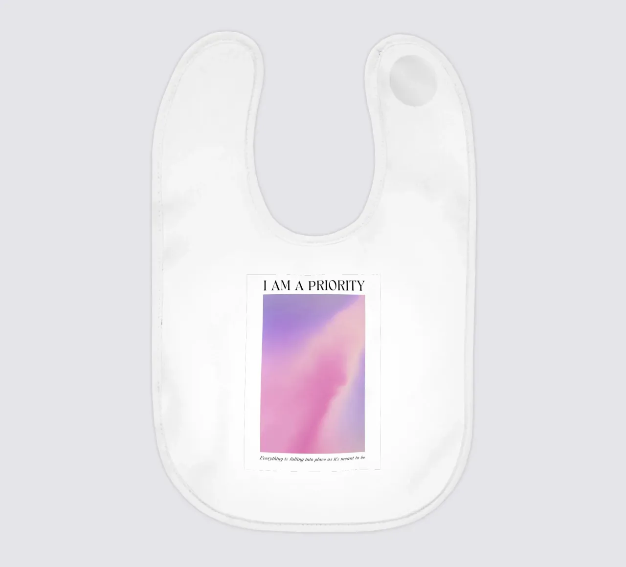 I Am A Priority Aura Gradient Print - Arte dell'amore per sé stessi bavaglino da homdeco