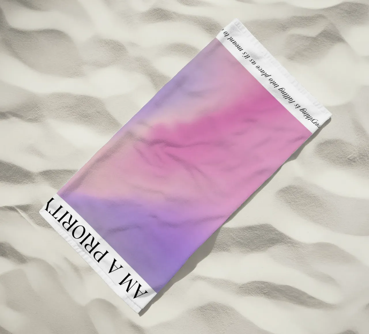 I Am A Priority Aura Gradient Print - Arte dell'amore per sé stessi telo mare da homdeco