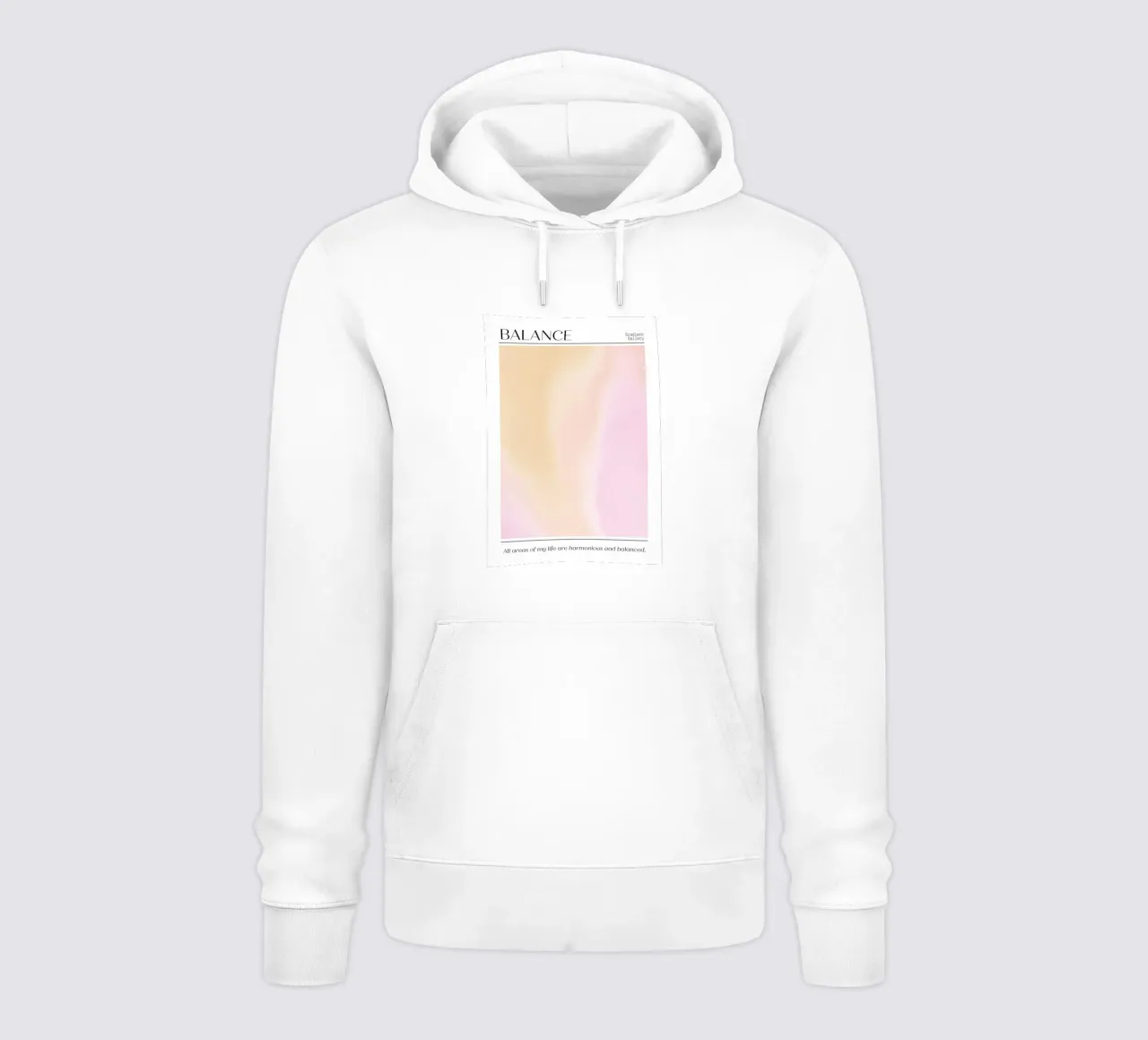 Balance Aura Gradient Print - Harmonious Life Art sudadera con capucha de homdeco