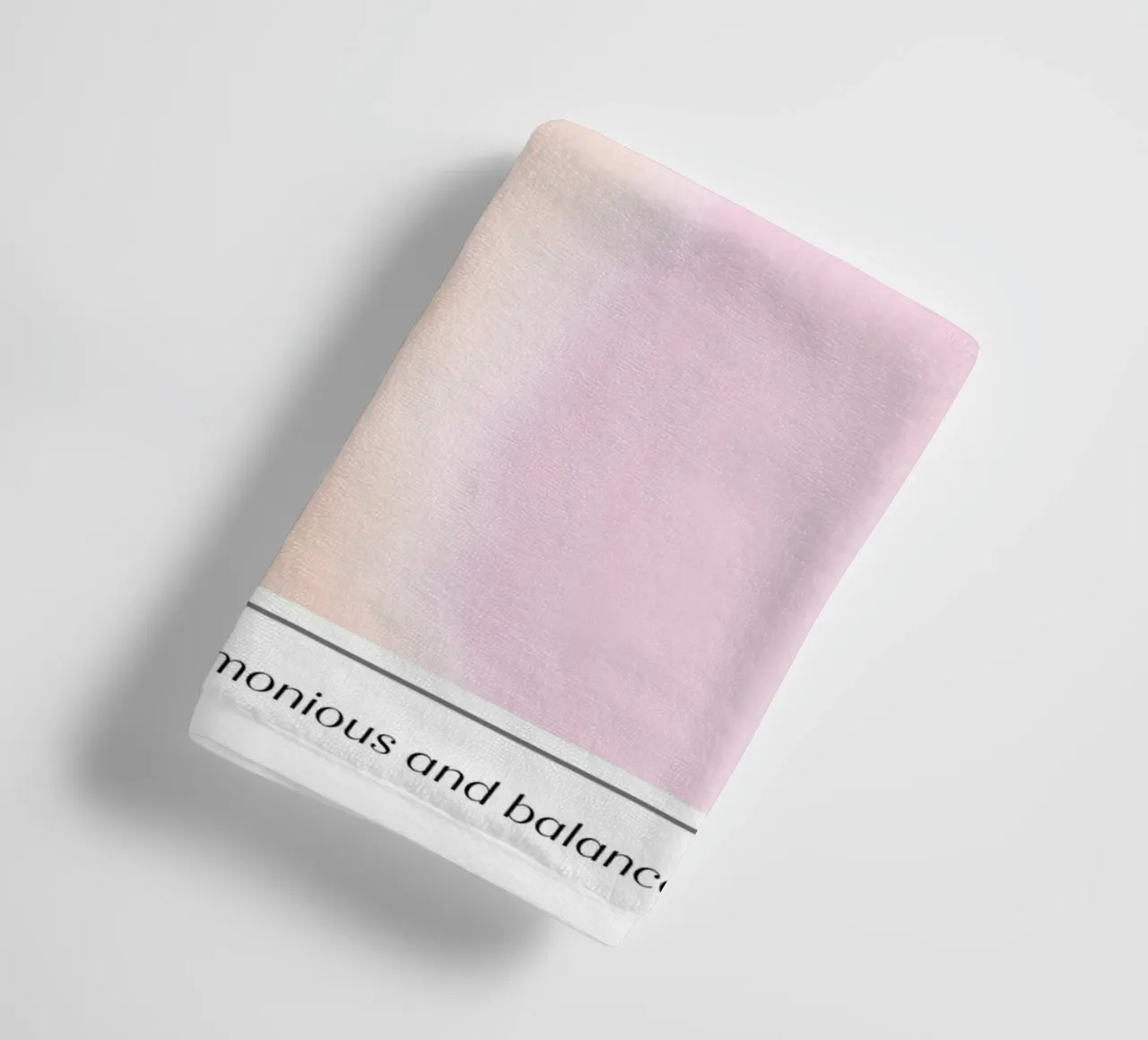 Balance Aura Kleurverloop Print - Harmonious Life Art badhanddoek van homdeco
