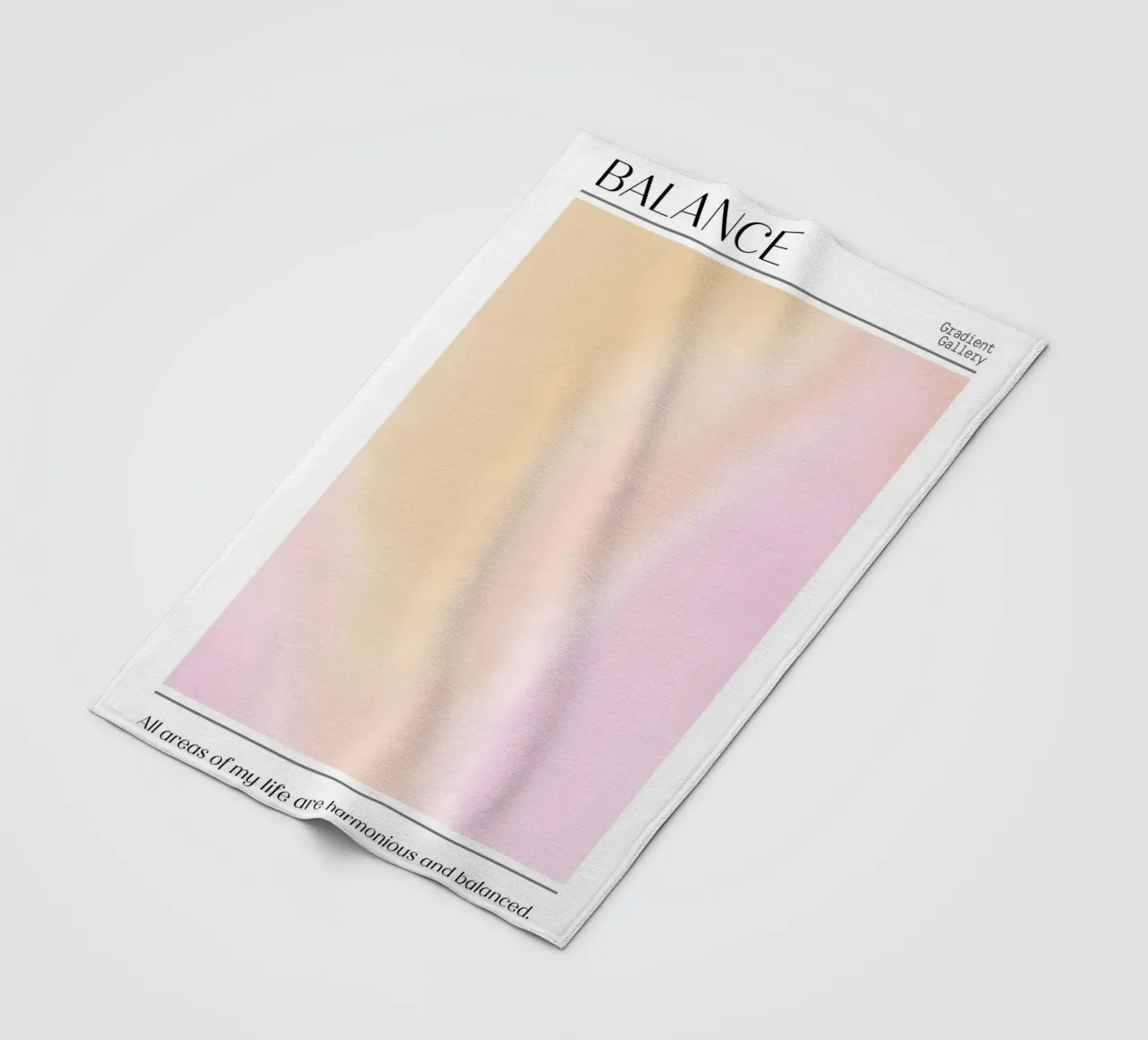 Balance Aura Gradient Print - Harmonious Life Art plaid polaire de homdeco