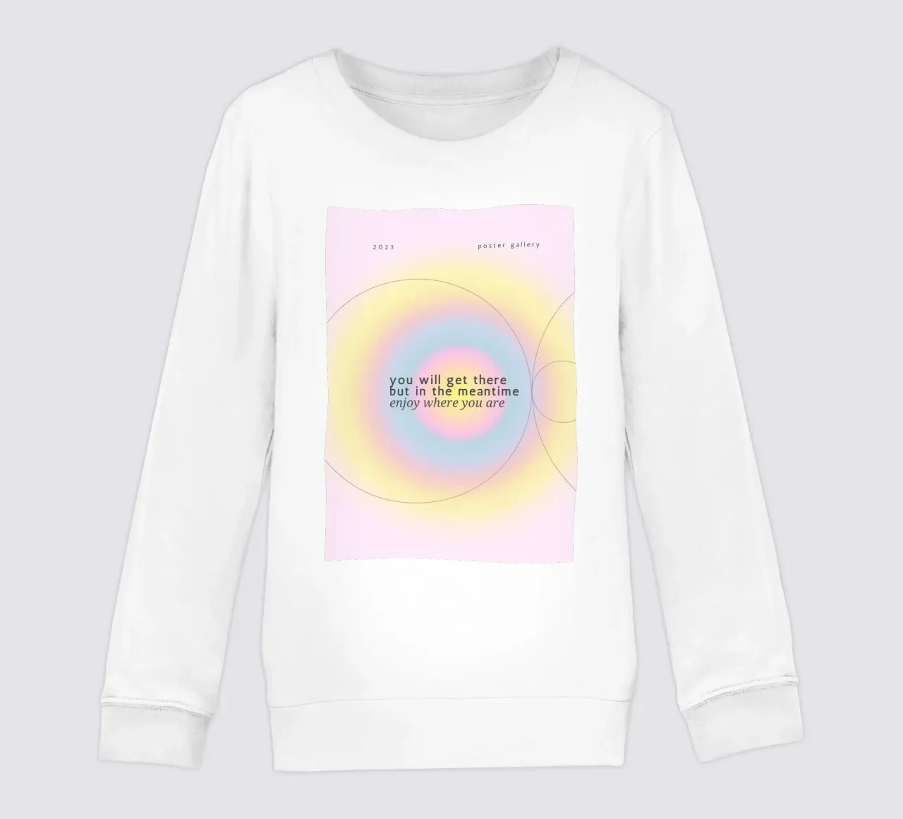 Stampa poster "You Will Get There" Aura Gradient felpa bambino da homdeco