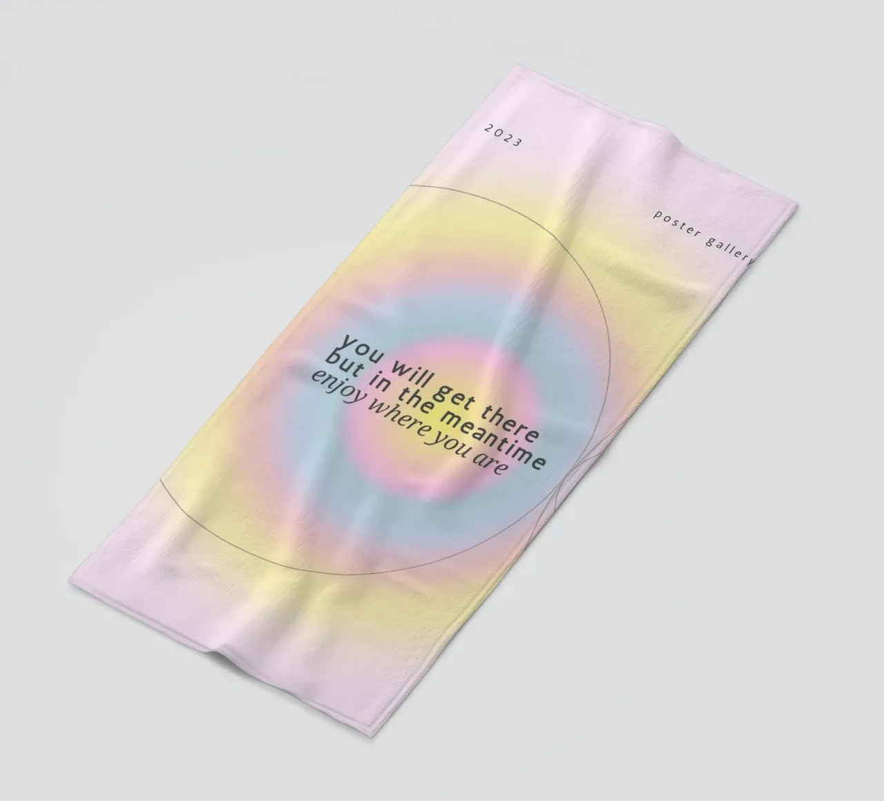 Stampa poster "You Will Get There" Aura Gradient telo mare da homdeco