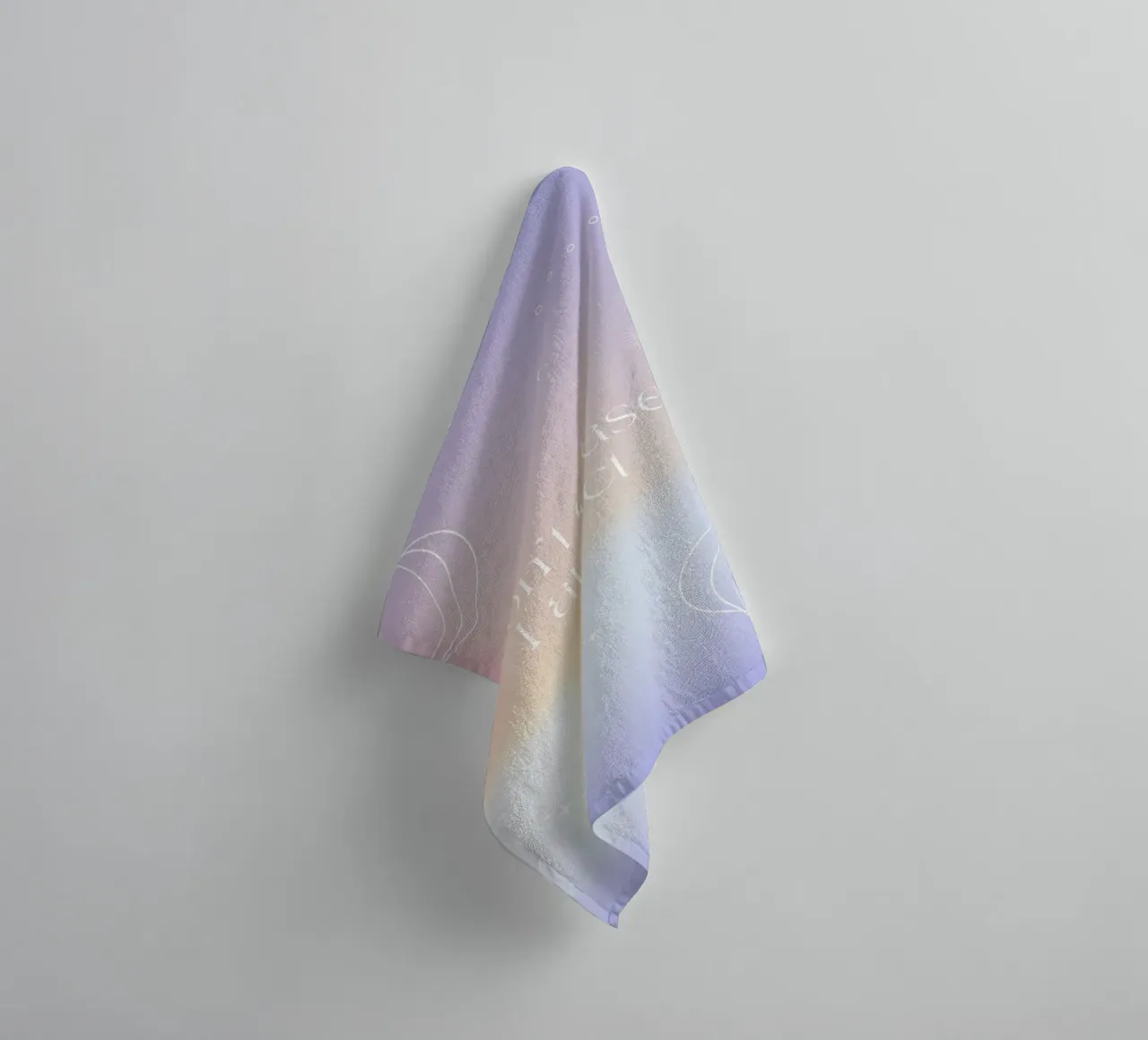 I Don't Chase I Attract - Aura Manifestation Print towel by homdeco