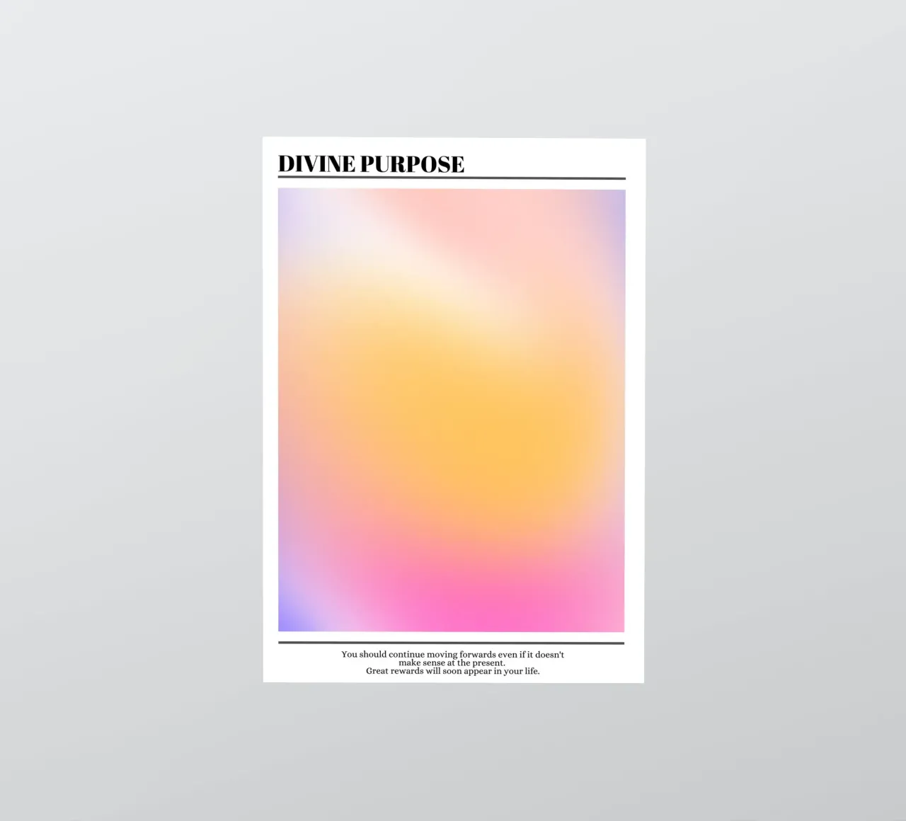 Divine Purpose Aura Gradient Print - Spiritual Path sticker by homdeco