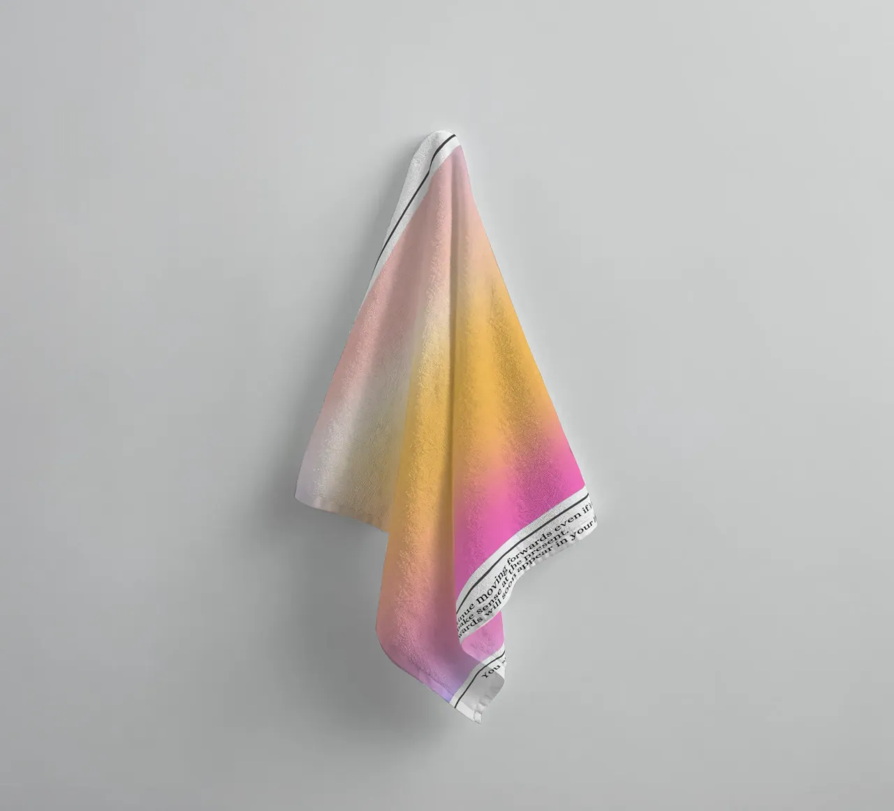 Divine Purpose Aura Gradient Print - Spiritual Path towel by homdeco