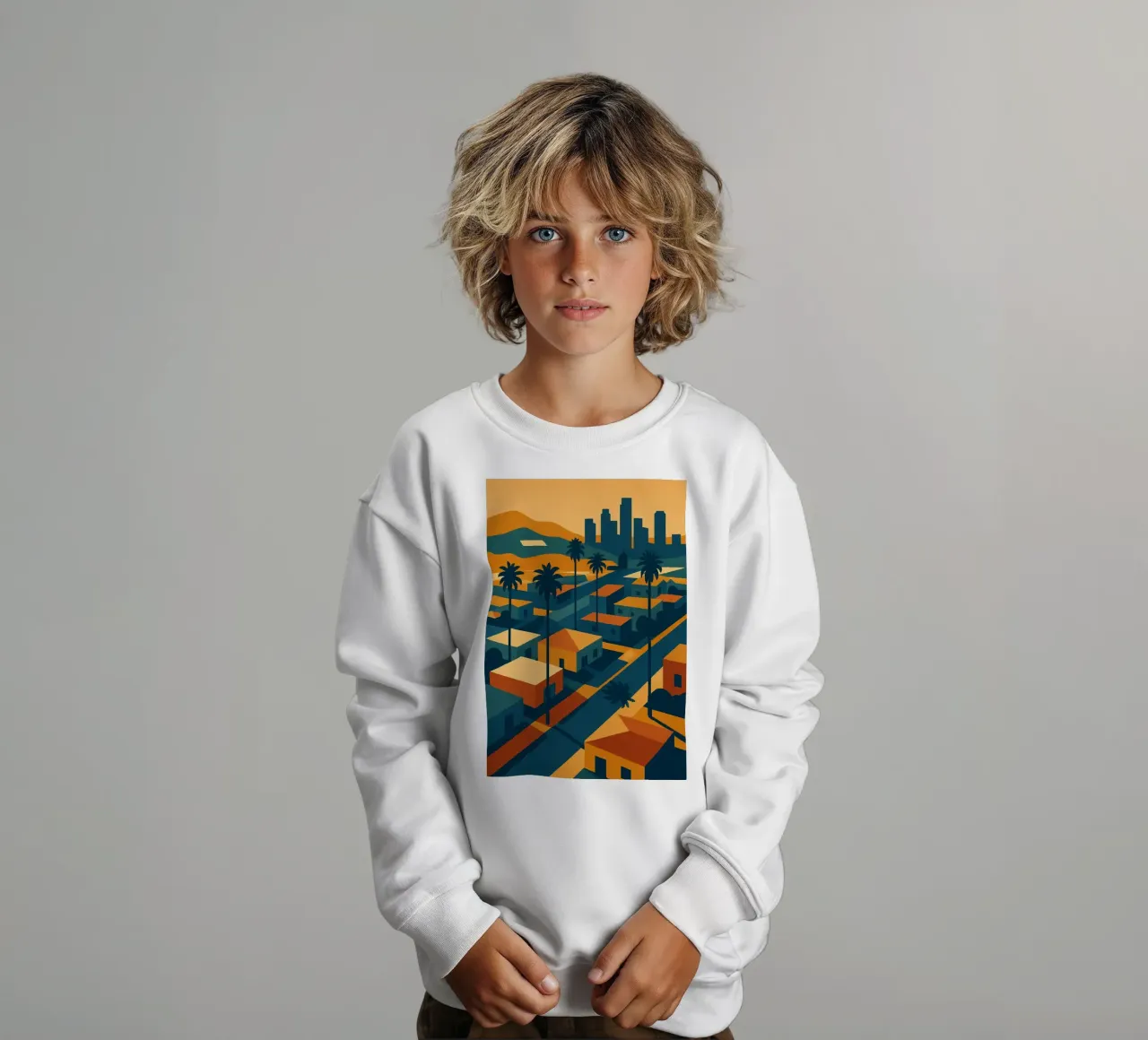 Los Angeles retro-pop felpa bambino da JETLAG | affiches voyage