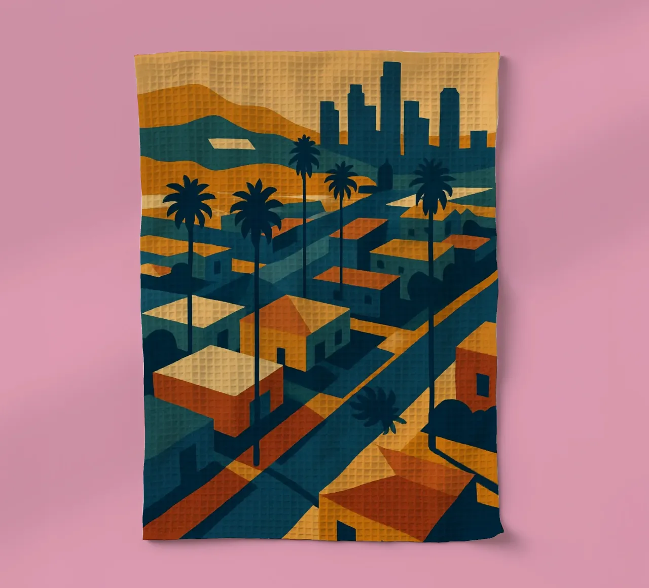 Los Angeles retro-pop canovaccio da cucina da JETLAG | affiches voyage