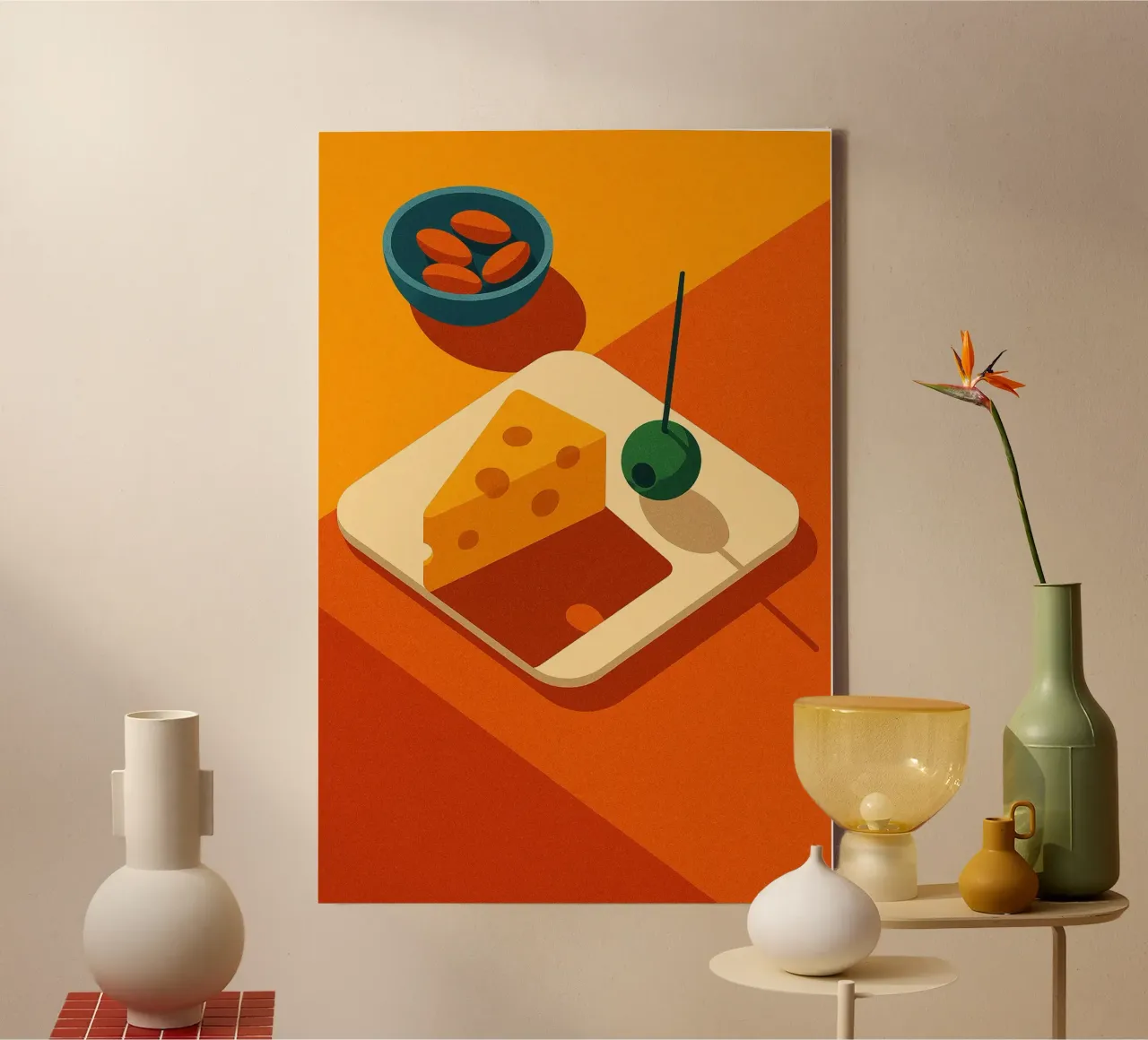 Graphic aperitif canvas by Boissons - Affiches & posters - Retro