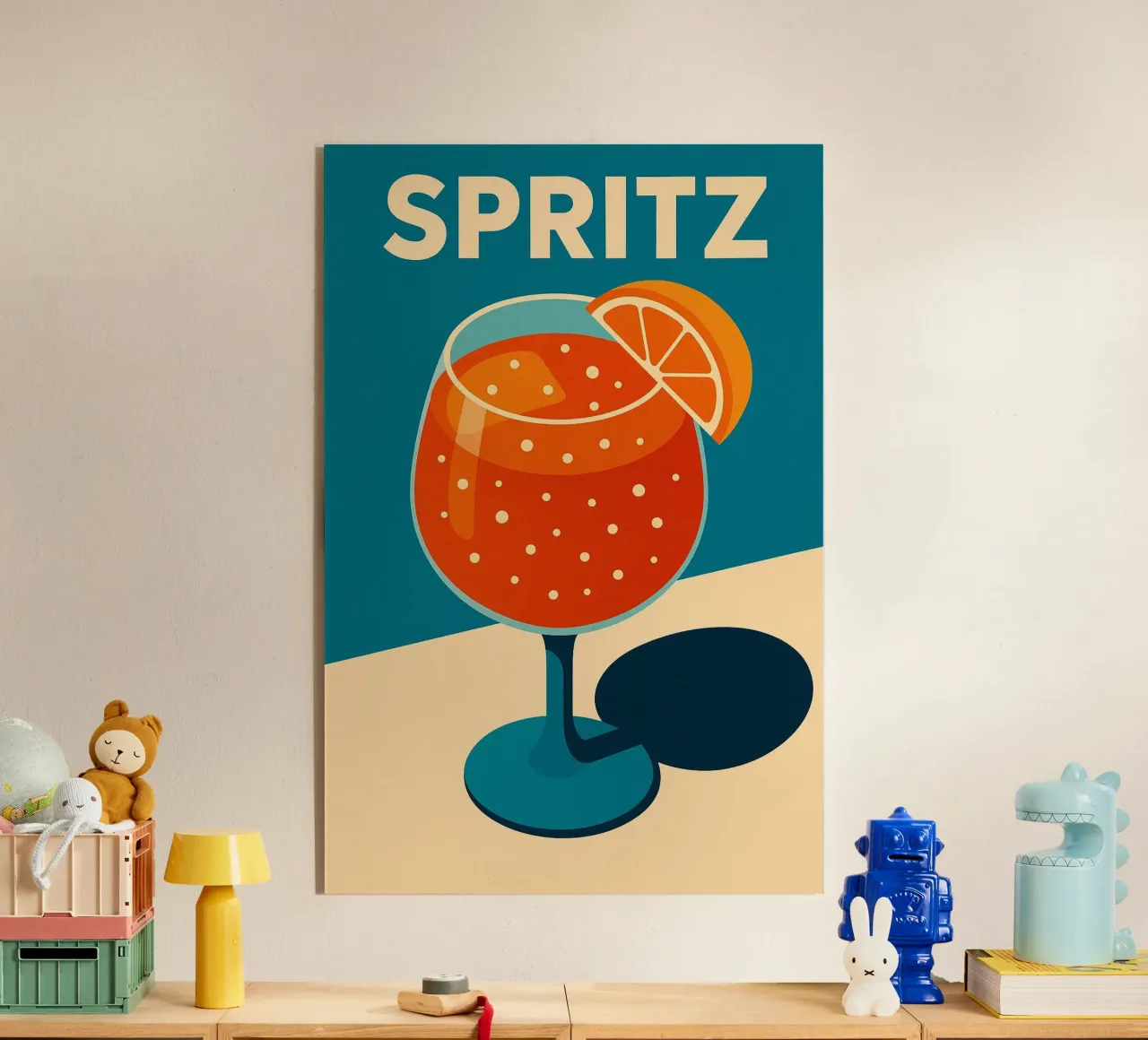 Spritz vitaminé plexiglass da Boissons - Affiches & posters - Retro