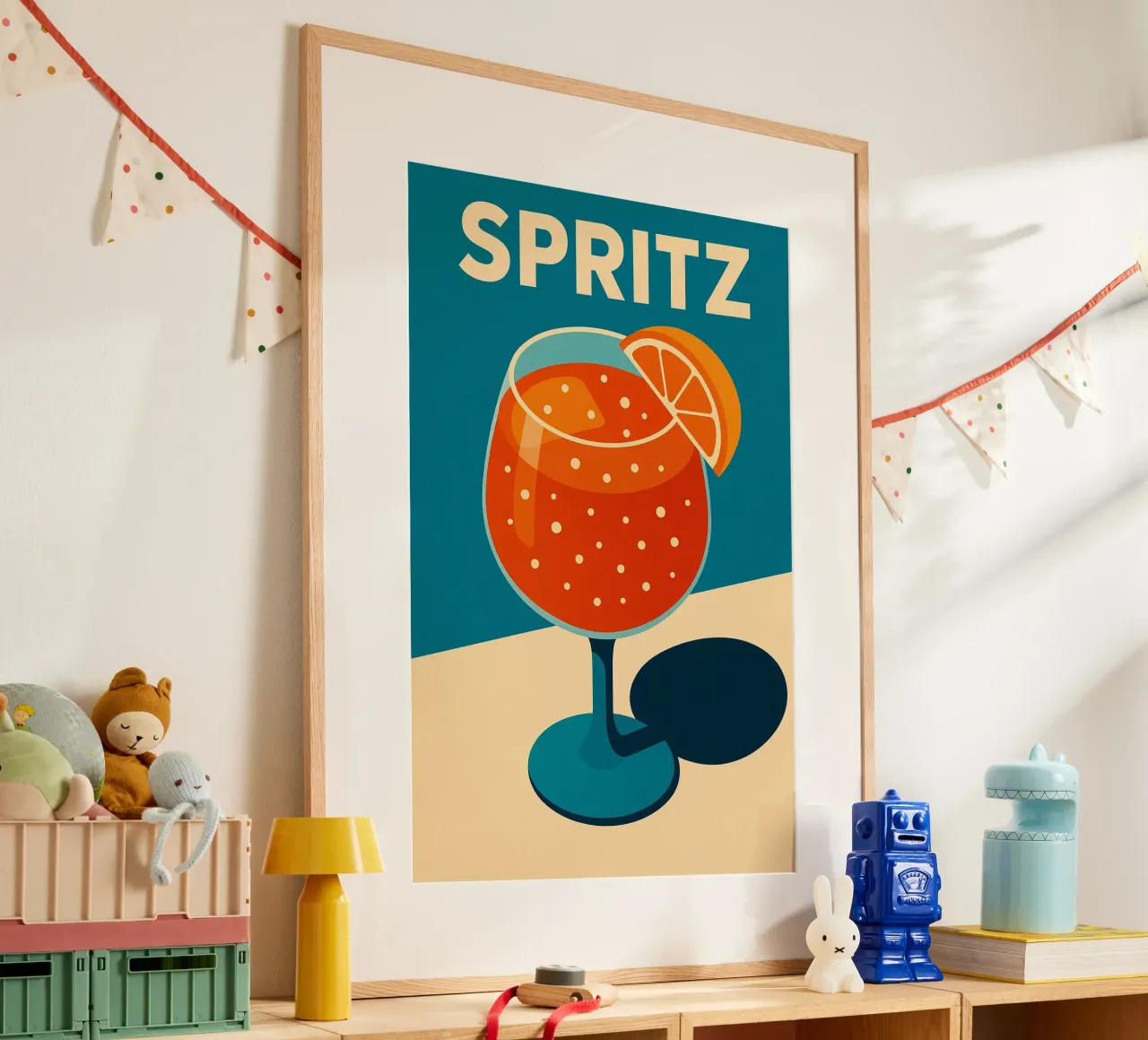 Spritzer vitaminé Poster von Boissons - Affiches & posters - Retro