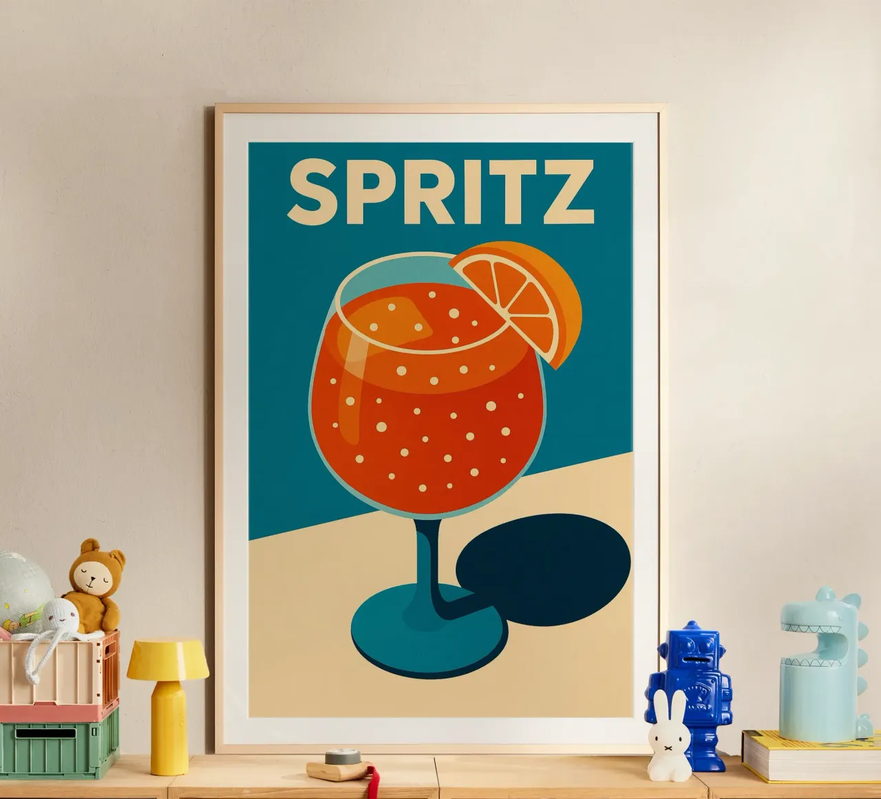 Spritzer vitaminé Poster von Boissons - Affiches & posters - Retro