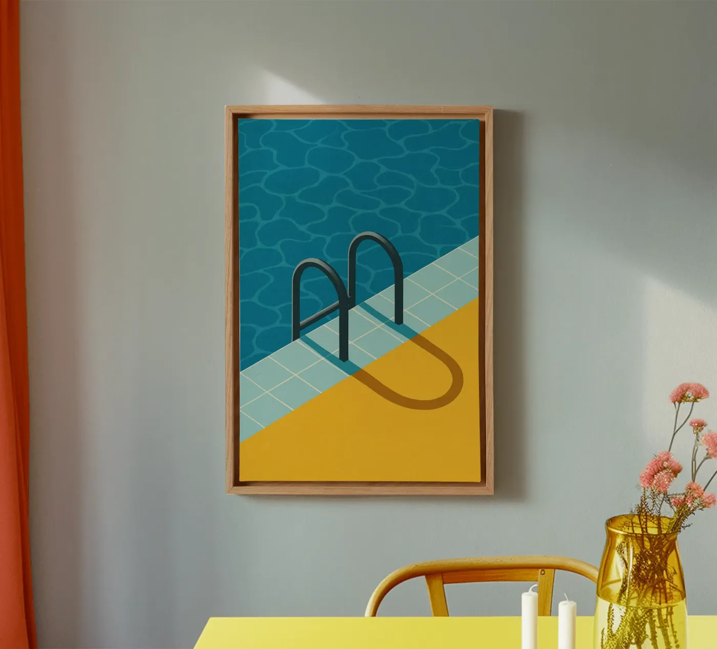 Plongeon graphique toile de JETLAG | affiches voyage