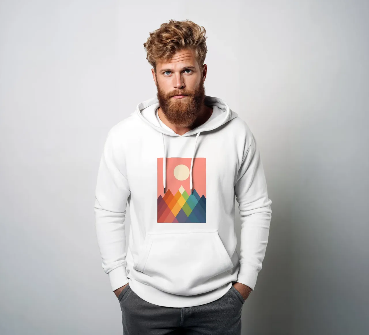 Rainbow Peak felpa con cappuccio da Alana Gallerie