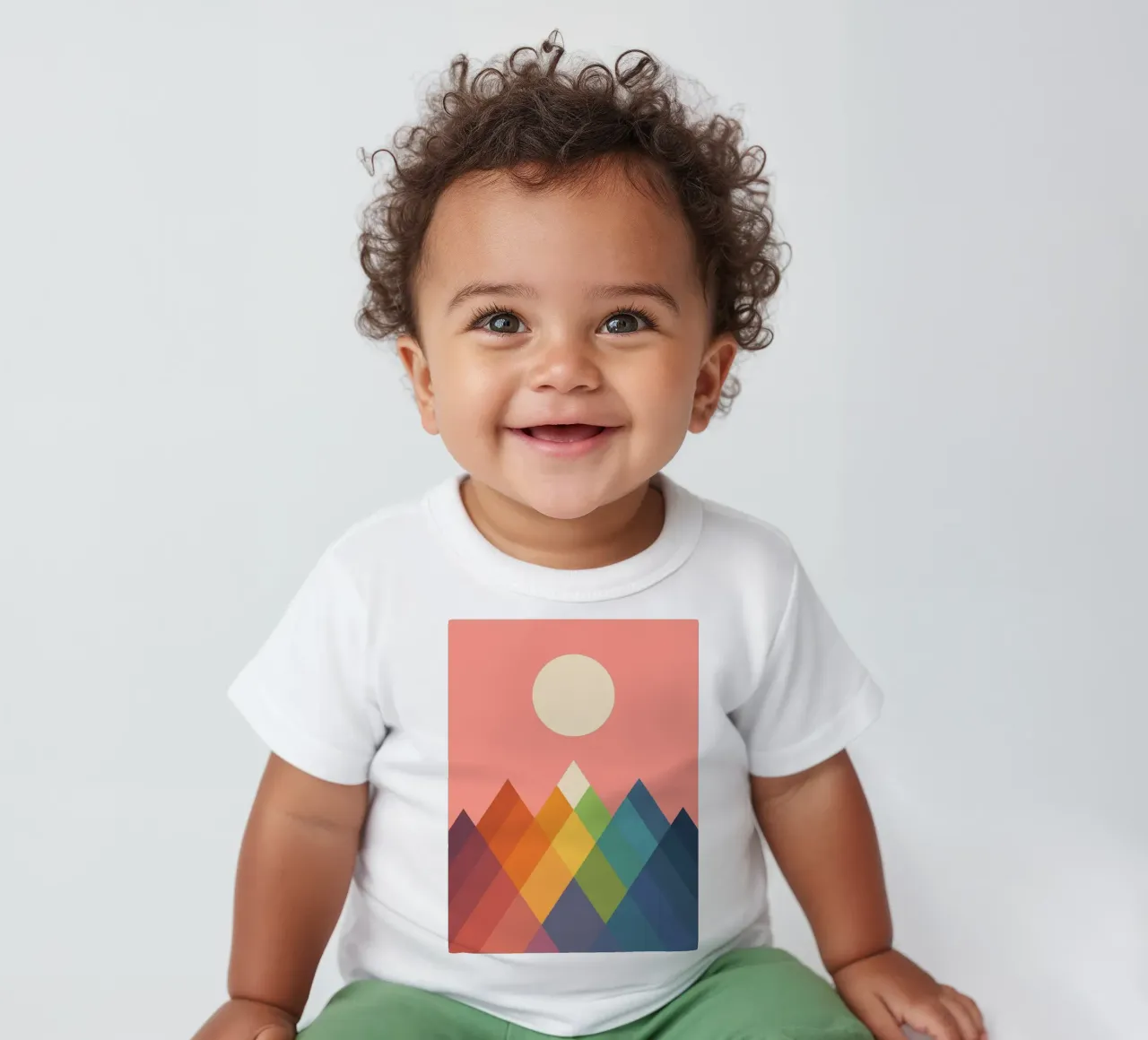 Rainbow Peak maglietta neonato da Alana Gallerie