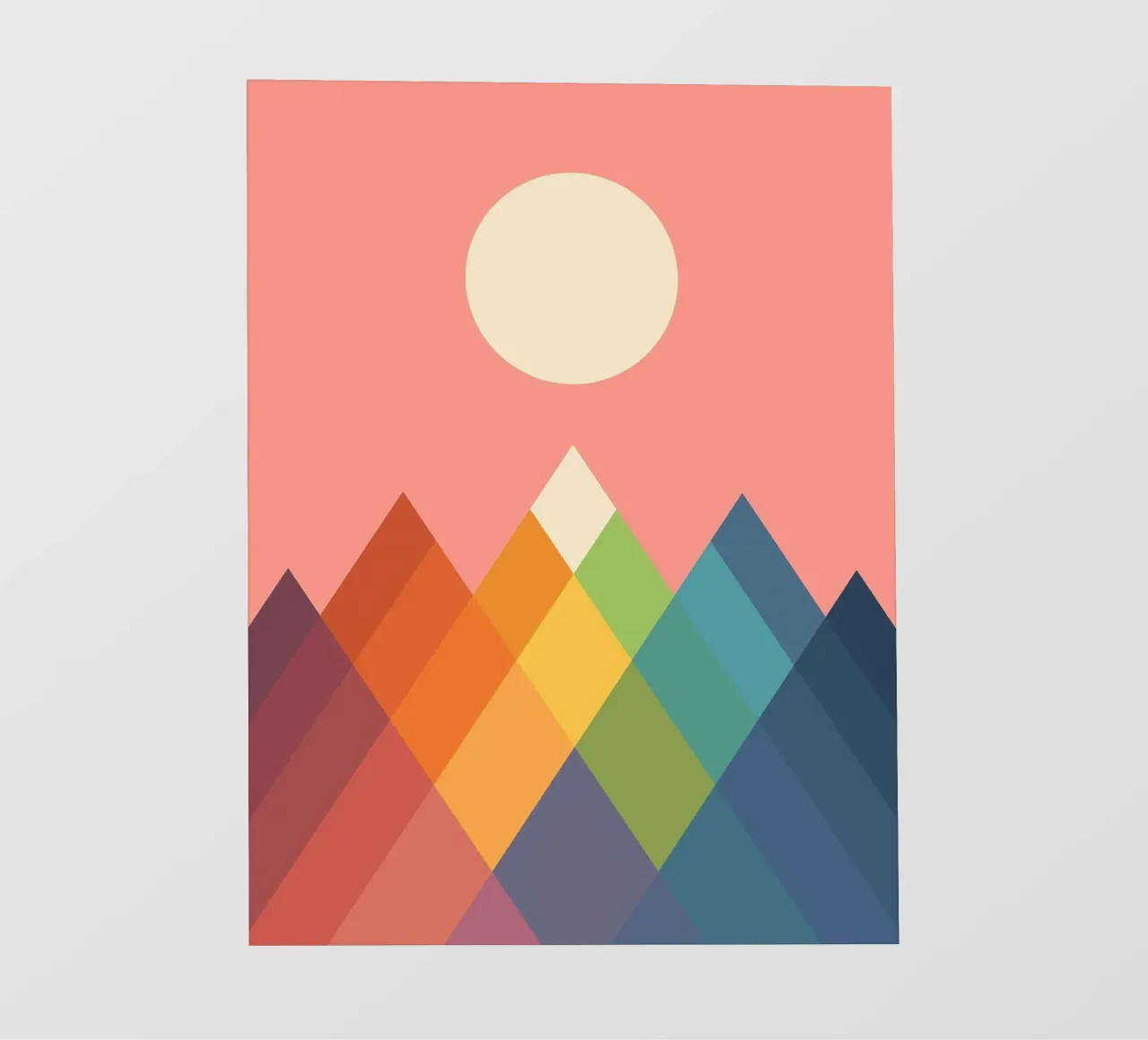 Rainbow Peak telo in pvc da Alana Gallerie
