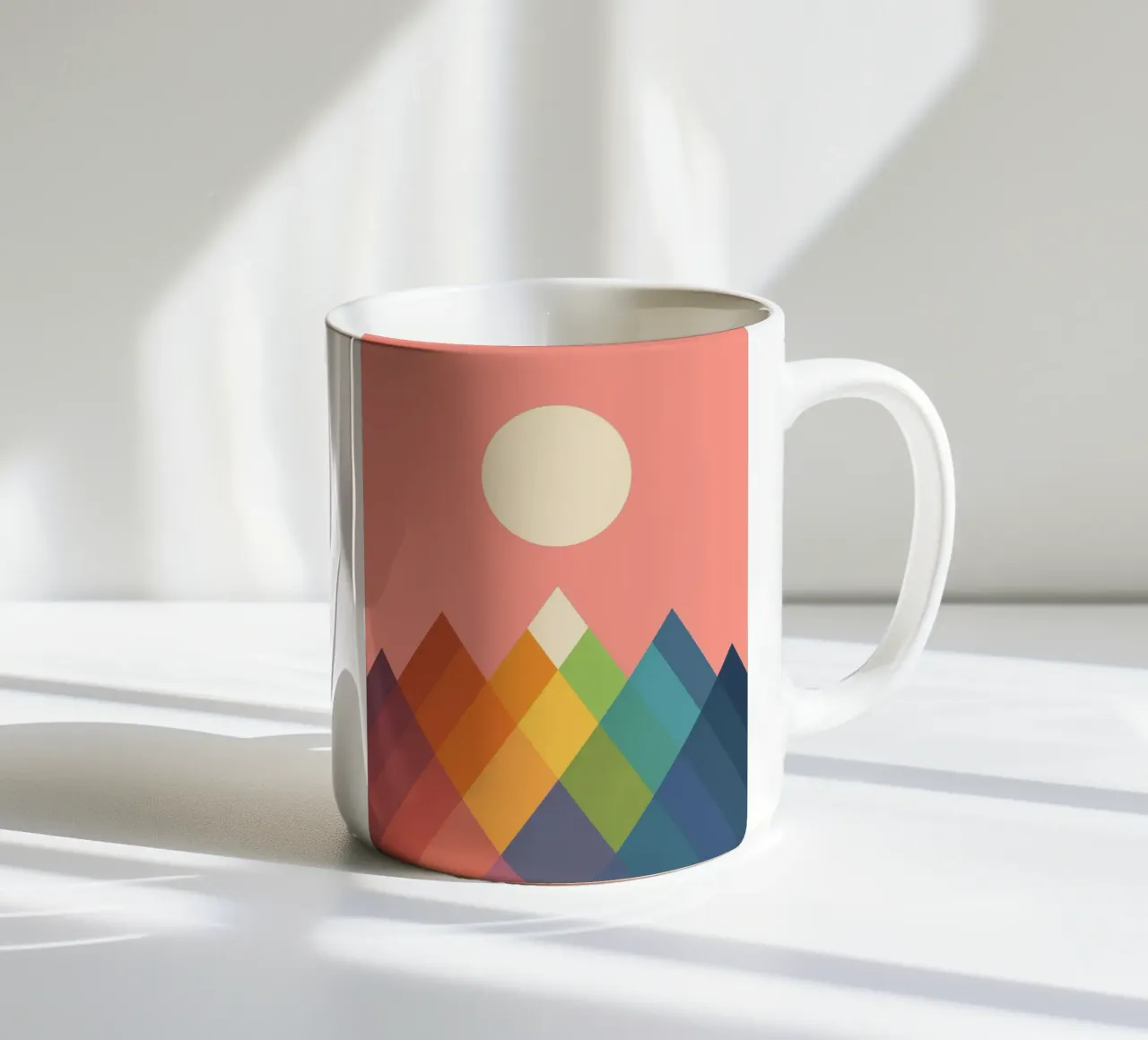 Rainbow Peak tazza in ceramica da Alana Gallerie