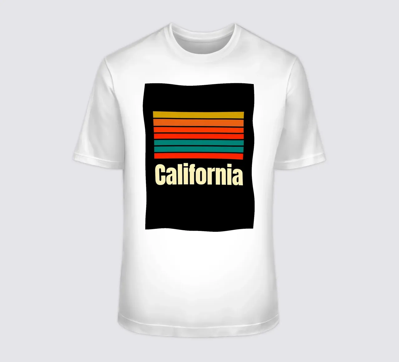 California Retro Stripes t-shirt da 🥝 KIWI STORE
