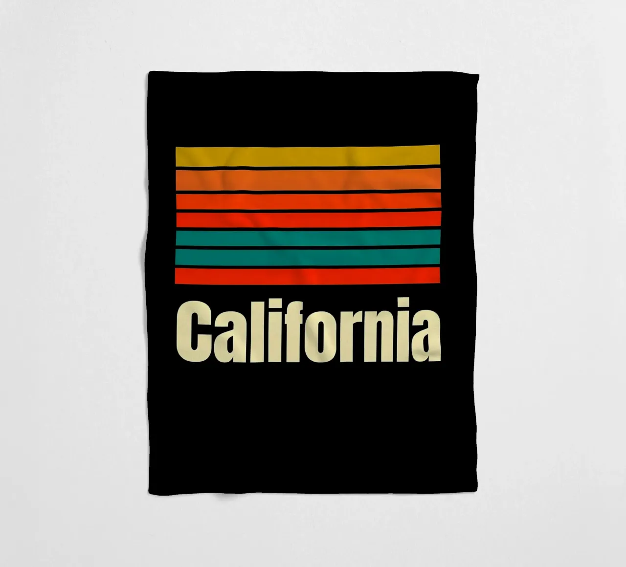 California Retro Stripes coperta in pile da 🥝 KIWI STORE